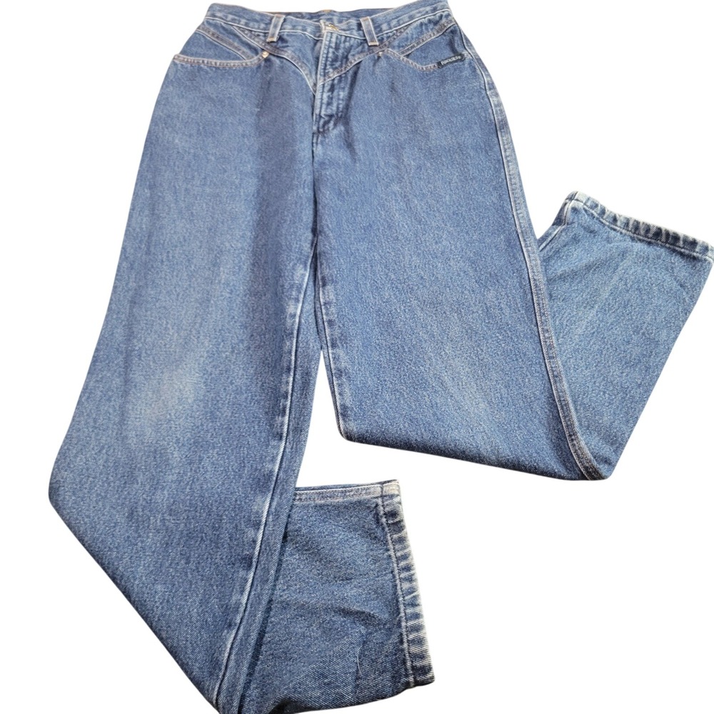 Rockies Vintage High Waisted Western Jeans Medium Wash V-Yoke Size 11 HB78561002